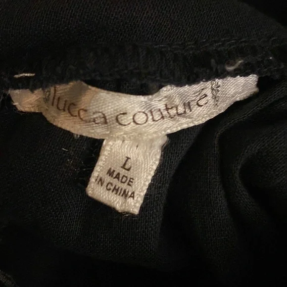 Linen Short Sleeve Peasant Dark Blue Top Embroidered Flowers Size Large - Picture 13 of 17